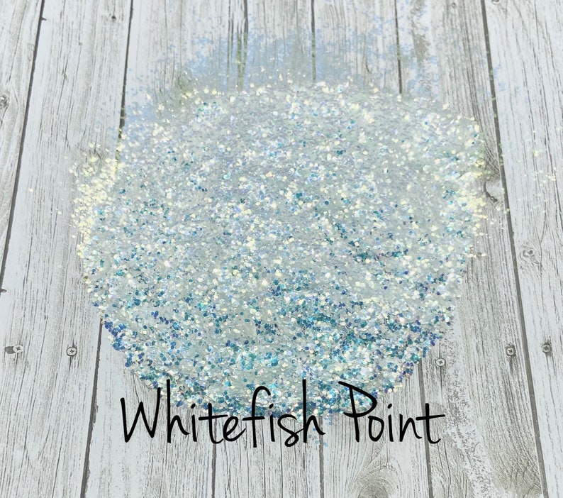 White opal chunky glitter opal glitter white glitter Etsy