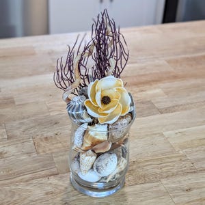 Coastal shell centerpiece