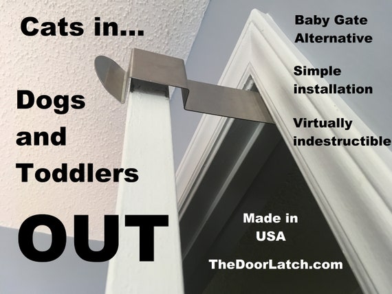 Cat Door Latch Pet Door Latch Cat Latch Keep Dogs Out Etsy