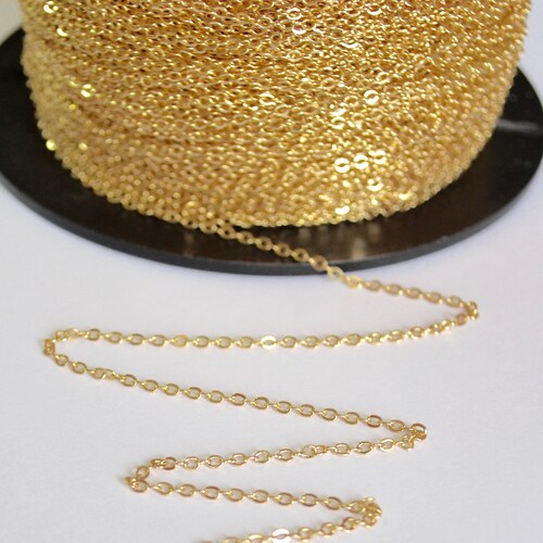 ROLO Chain by the Foot 1 2 3 Mm 14k Gold Filled Rolo Etsy