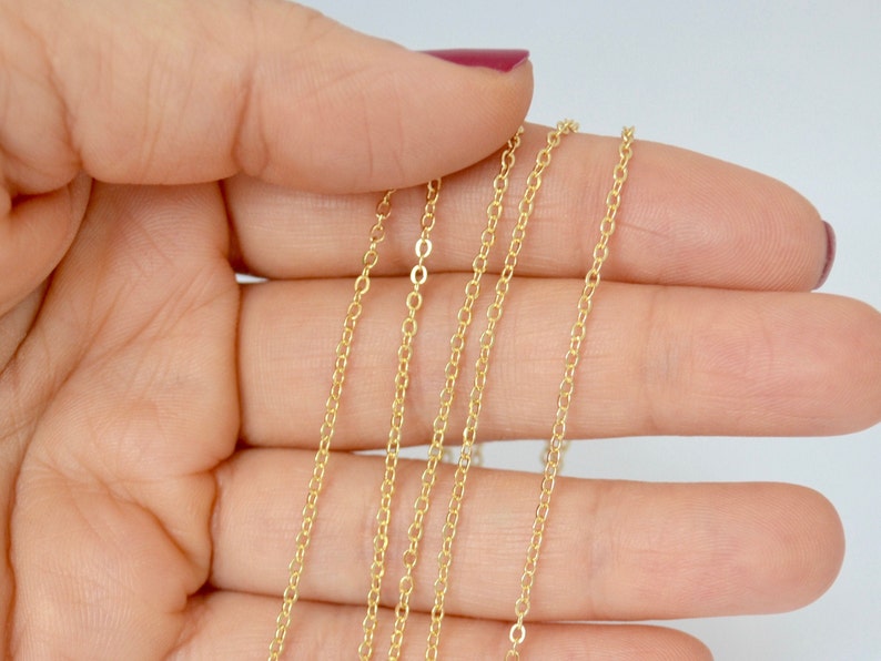 Gold Filled Chain Gold Filled Chain Bulk 14K Gold Chain Etsy