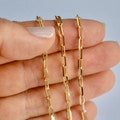 14k Gold Filled Paperclip Chain: 6x2.5mm Flat Cable Chain product logo