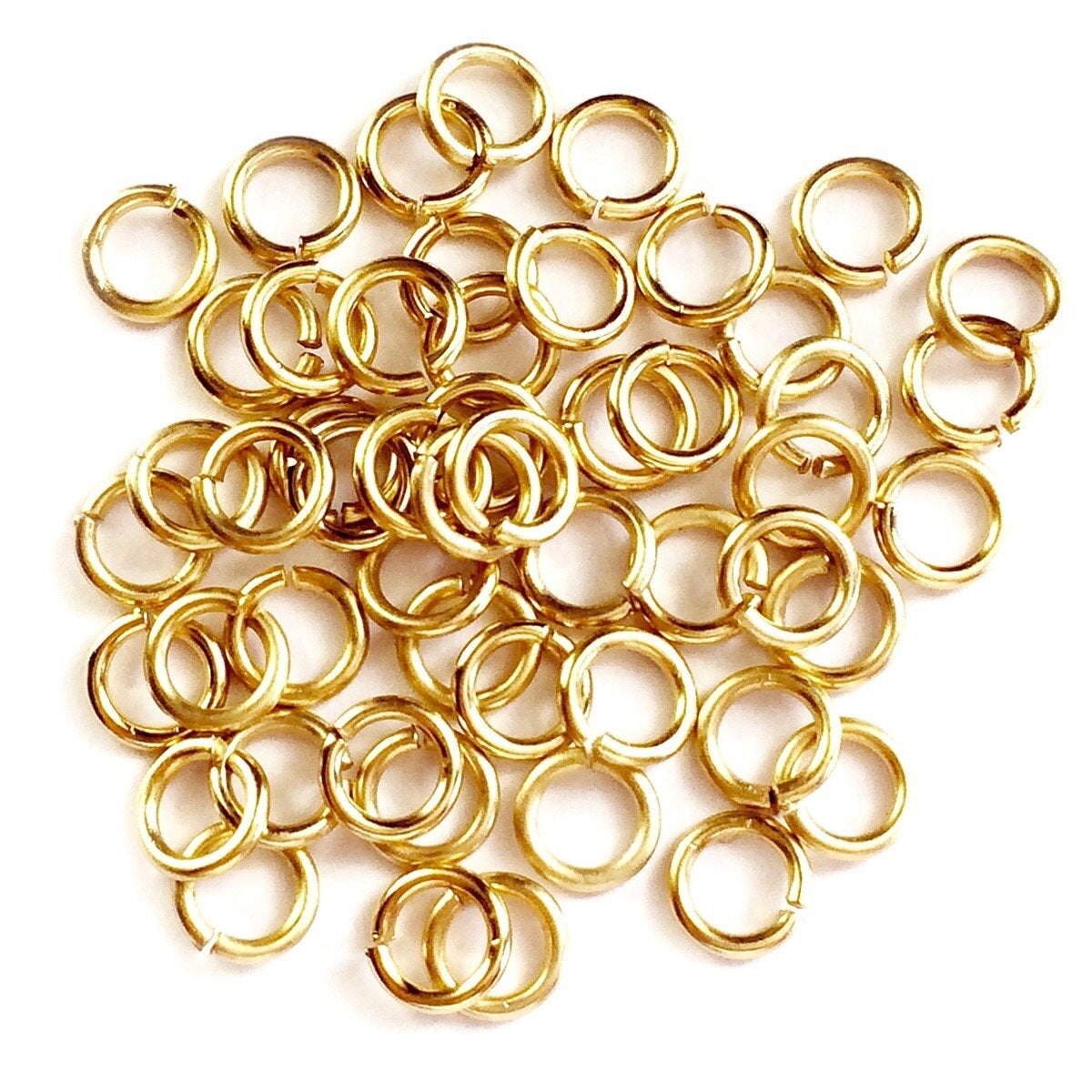 14k Gold filled jump rings 4mm 22 gauge Open Jump Rings Etsy
