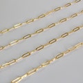 14k Gold Filled Paperclip Chain (9x3mm): Jewelry Making Supplies product logo