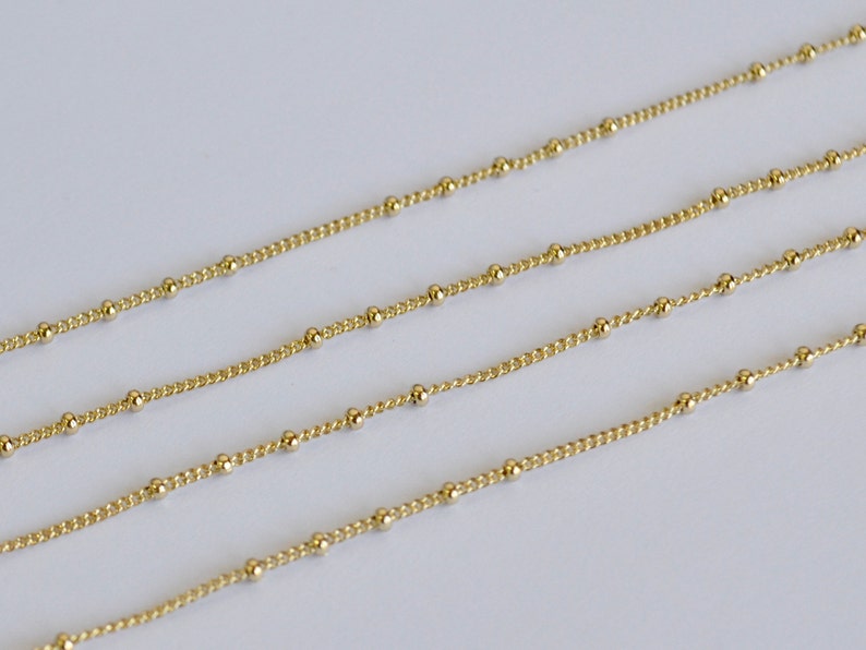 Satellite Gold Ball Chain Gold Filled Satellite Chain Etsy Australia