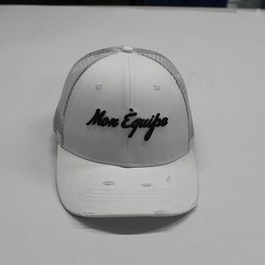 White Mon Equipe Cap