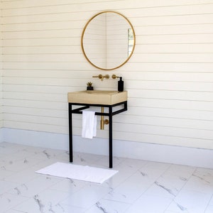 Single Console Vanity (Concrete 24'' Style)