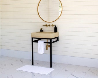 Single Console Vanity (Concrete 24'' Style)