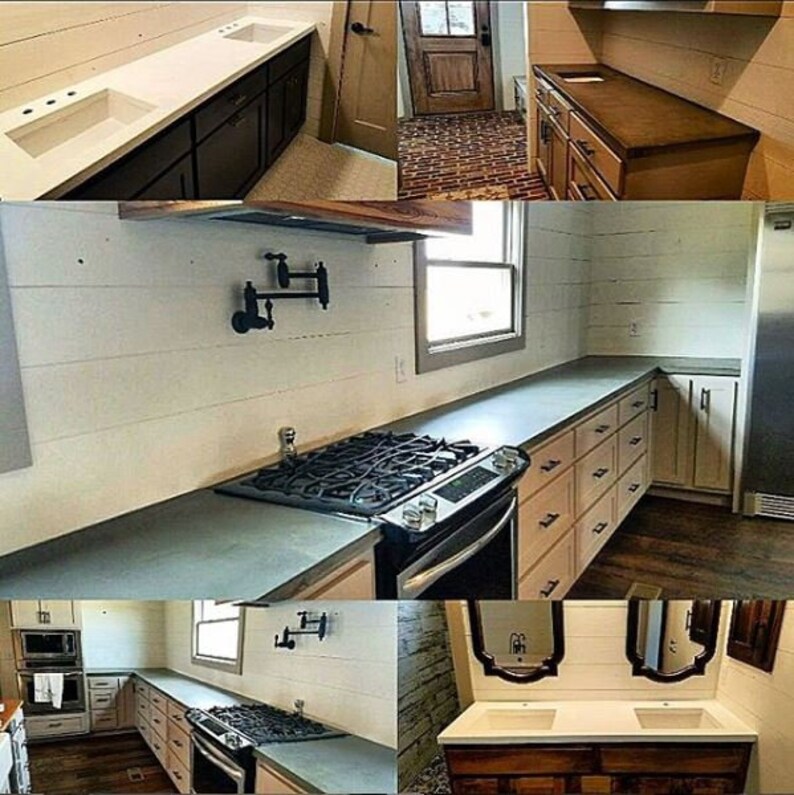 Custom Concrete Countertops and Vanities Etsy
