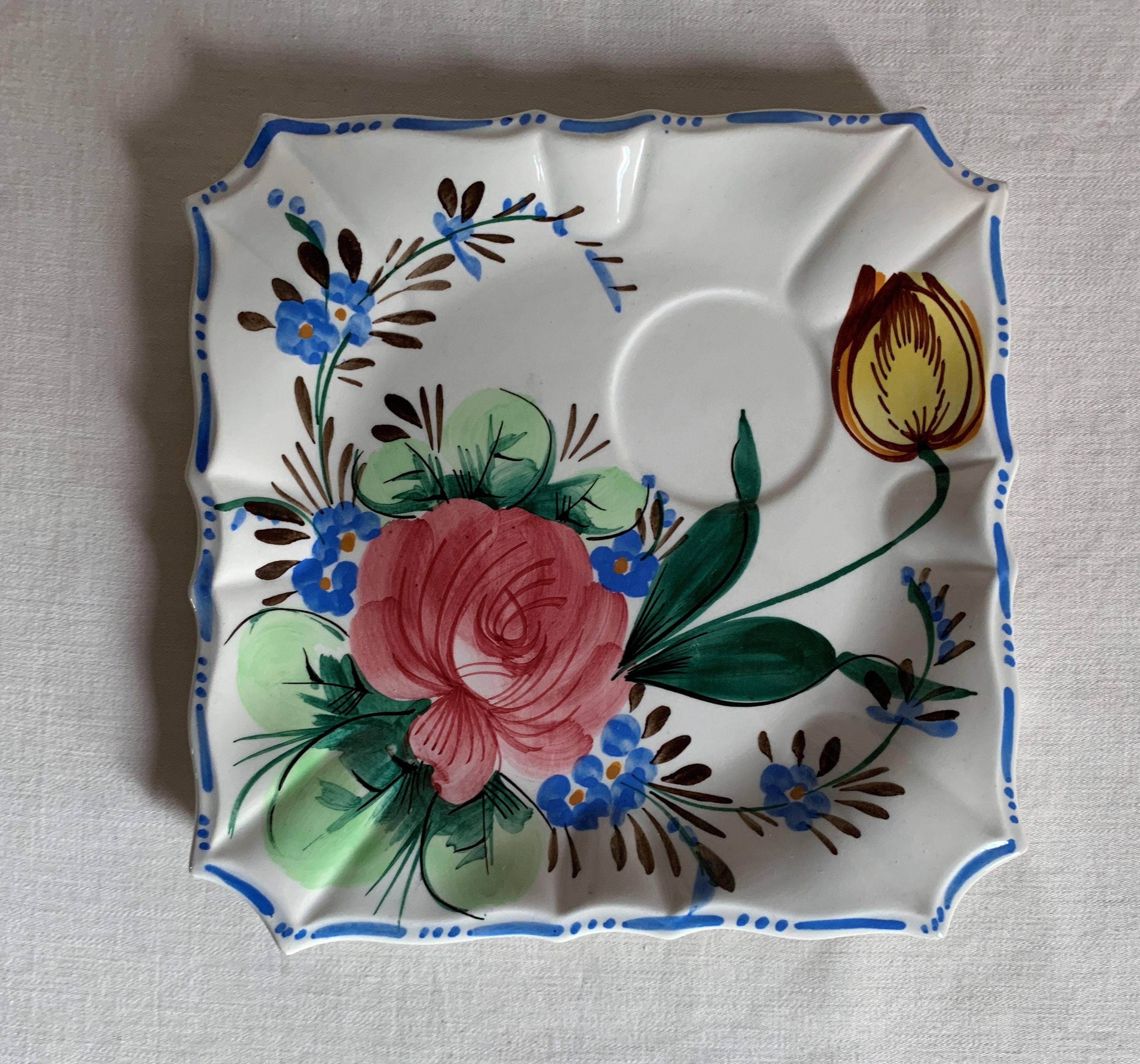 Nove Ceramics Bassano Italy. Pastry Square Plate and Etsy UK