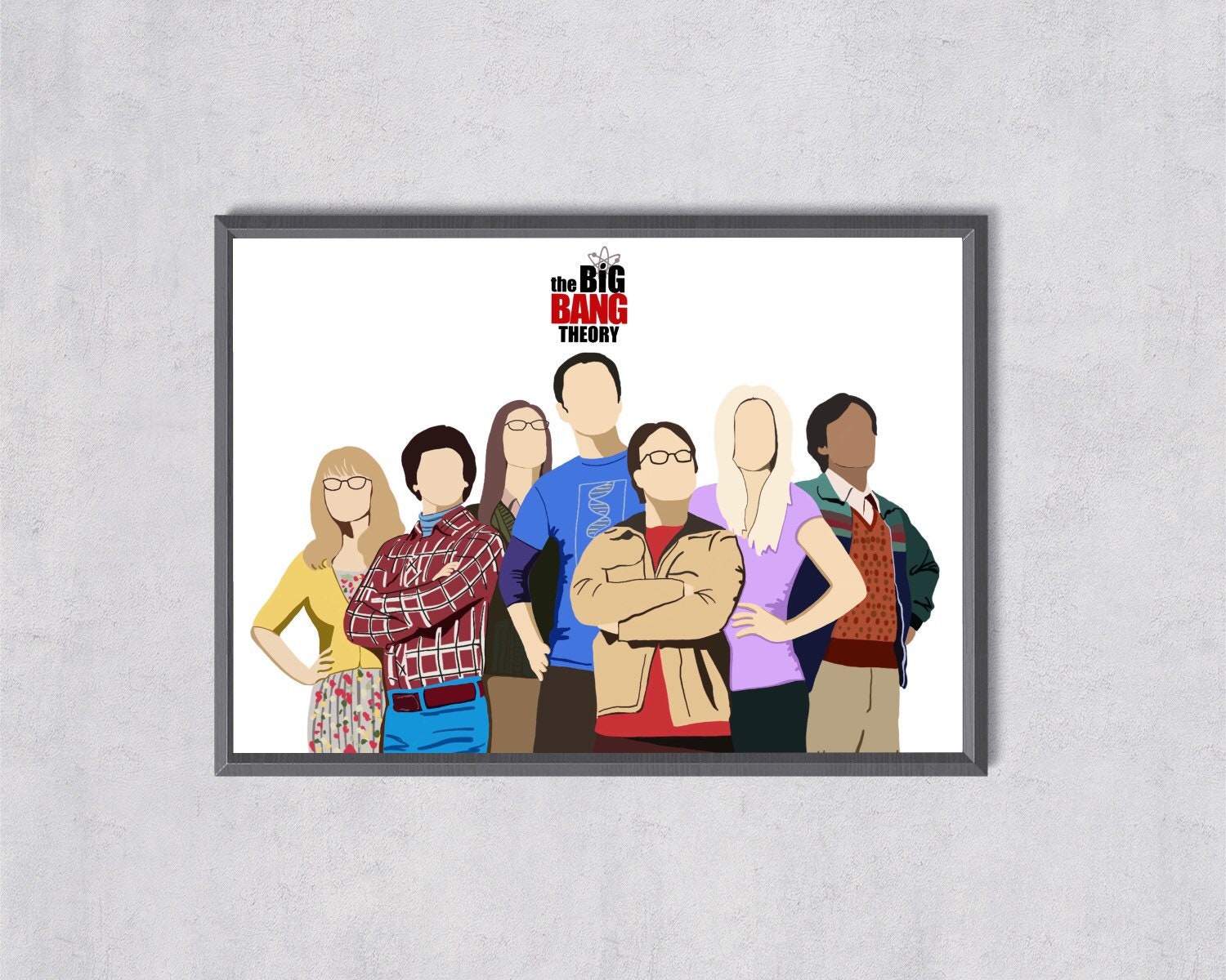 The Big Bang Theory Fan Art Print. Etsy