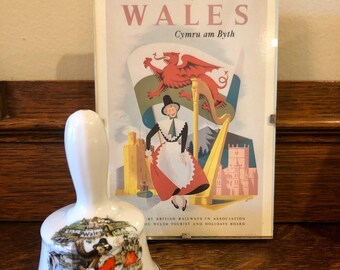 Coffret souvenir vintage Pays de Galles : carte postale Llandudno Bell & British Railways