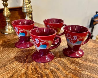 Vintage Frangelico Demitasse Cups: Linda Frichtel Musician's Dream, Set of 2