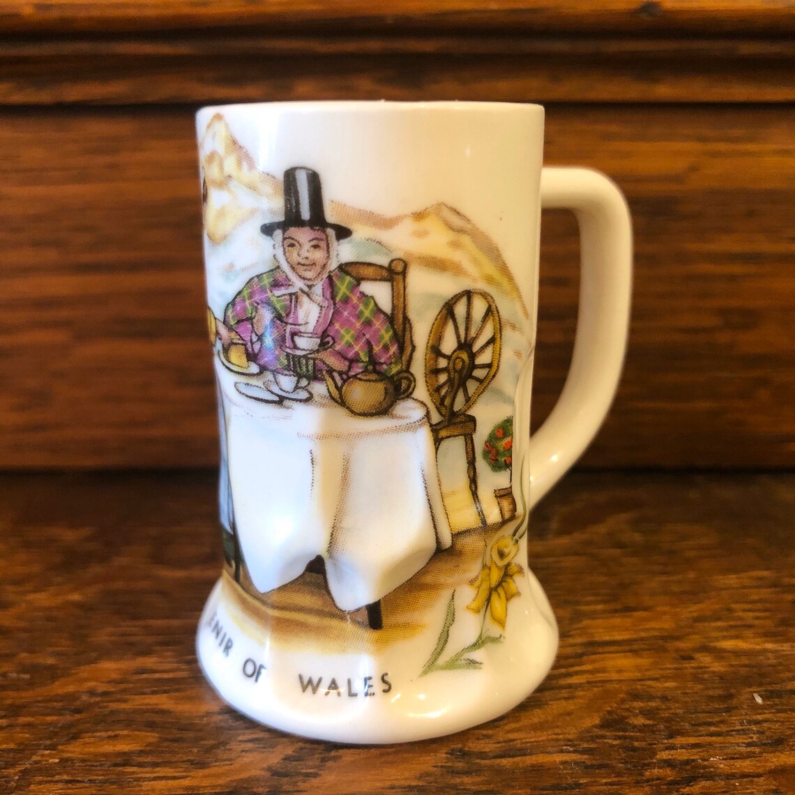 Wales Souvenirs Welsh Ladies Paperweight and Mini Mug Etsy