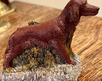 Irish Setter Aus Ben Charles Earnhardt 1979 Cold Bronze Dog Figurine Kennel Collection