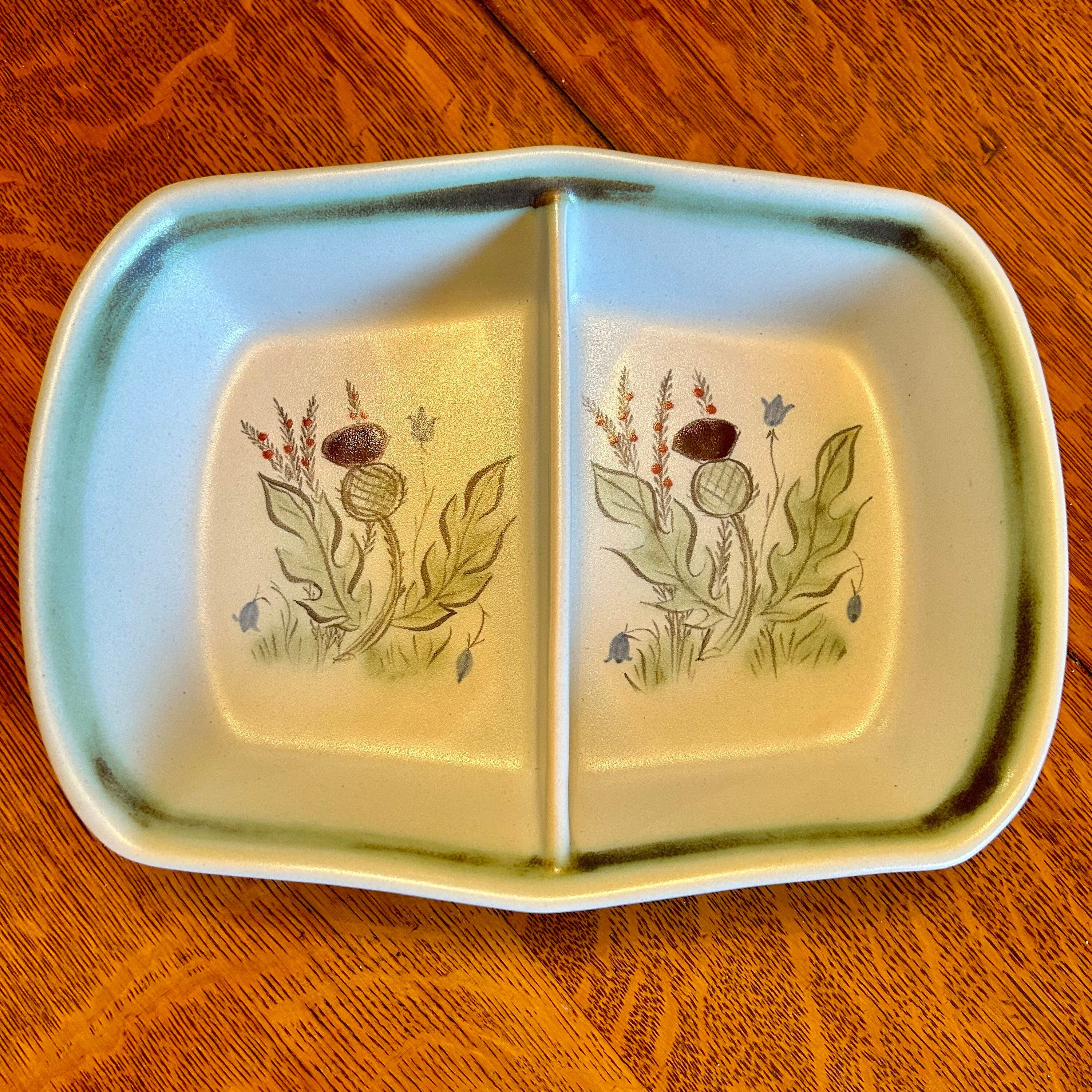 Vintage Buchan Pottery Thistle Baking Dish: Scottish Stoneware