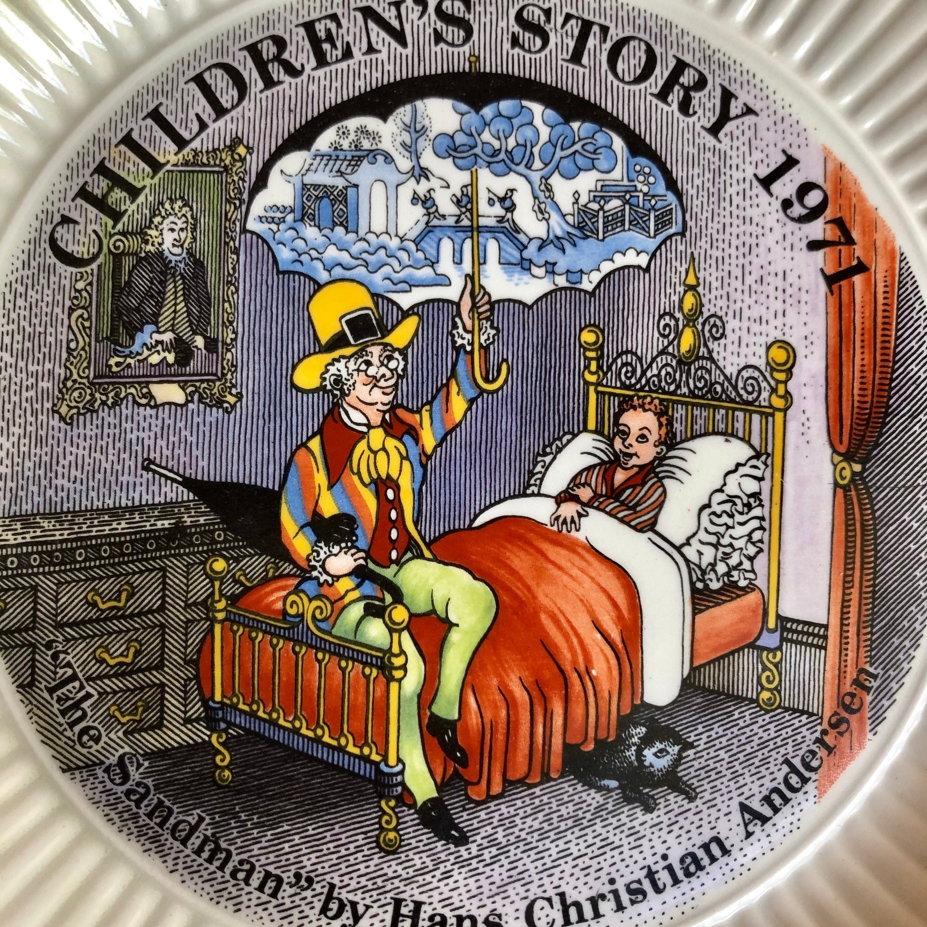 Wedgwood Plates Vintage Children Story Sandman Tinder Box Etsy Singapore