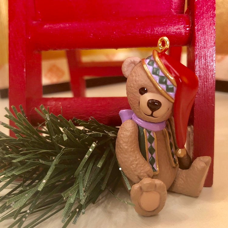 Hallmark Keepsake Teddy Bear Christmas Ornament Waiting for a Etsy