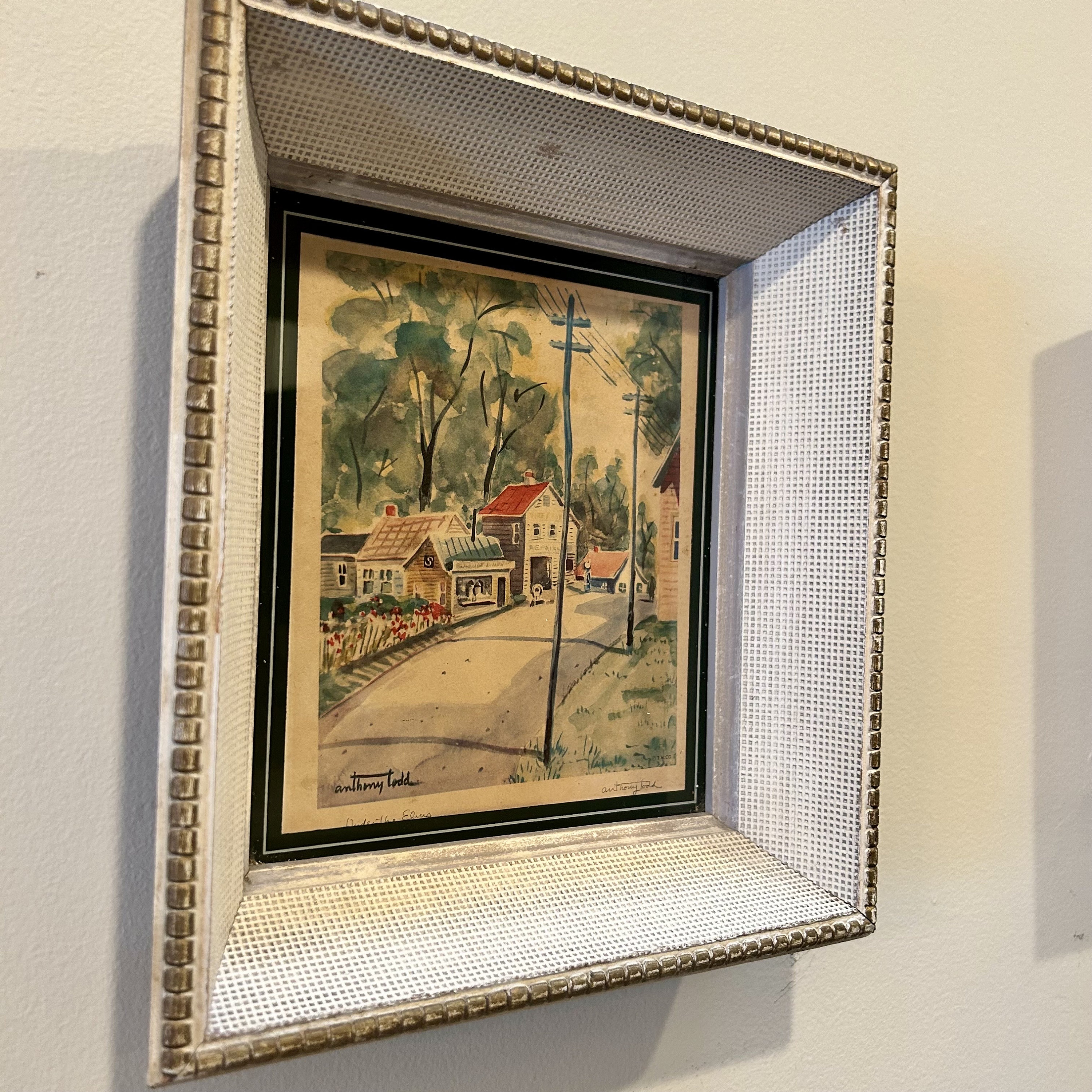 ヴィンテージ アート 絵画 プリミティブ サイン入り 額装品 インテリア ヴィンテージ アート 絵画 プリミティブ サイン入り 額装品