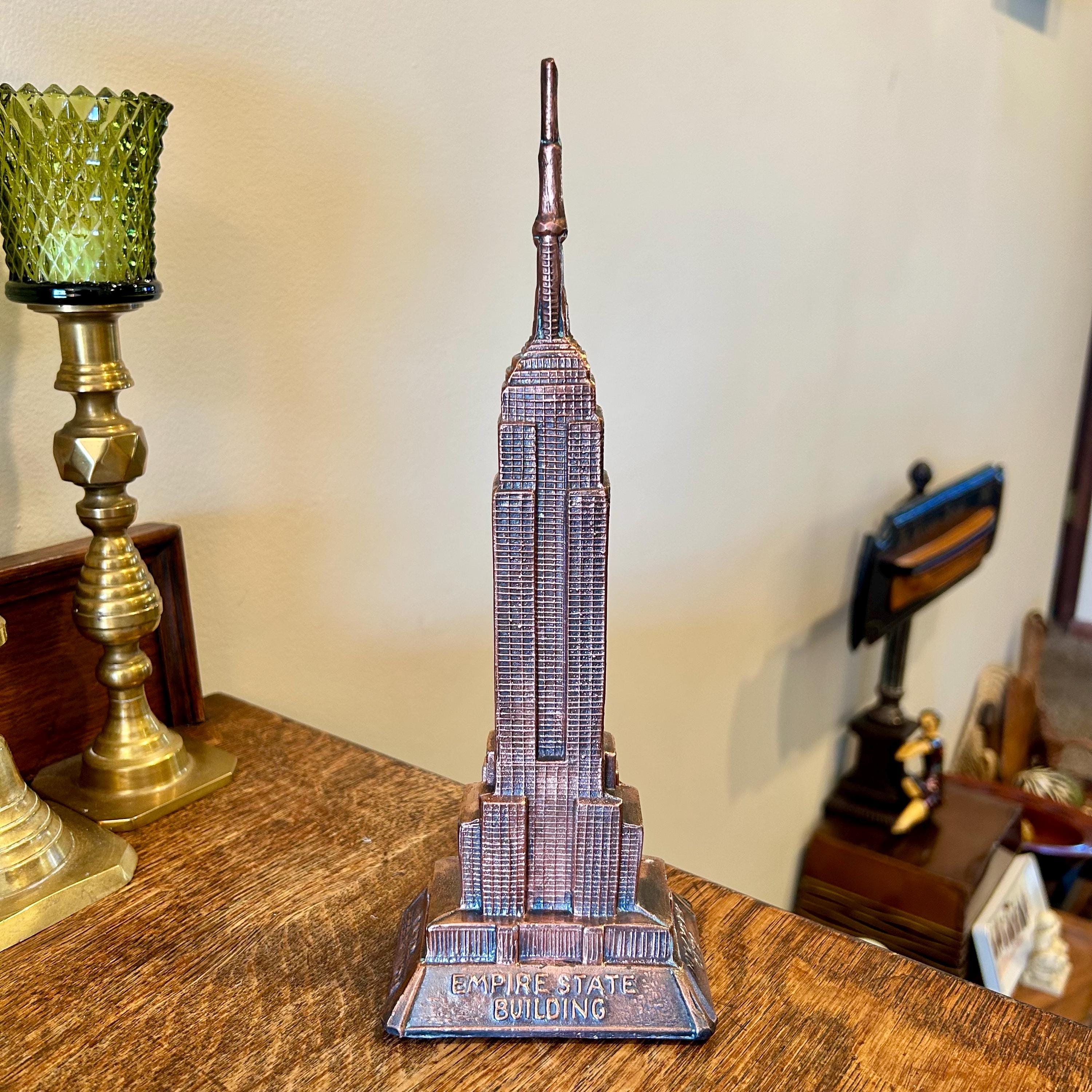 Empire State Building Metal Statue: NYC Art Deco Skyscraper 11
