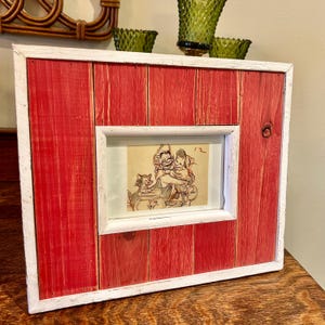 Disney's Pinokkio ingelijste kunstkaart Verhaalschets The Art Group "Geppetto's Wish Come True"