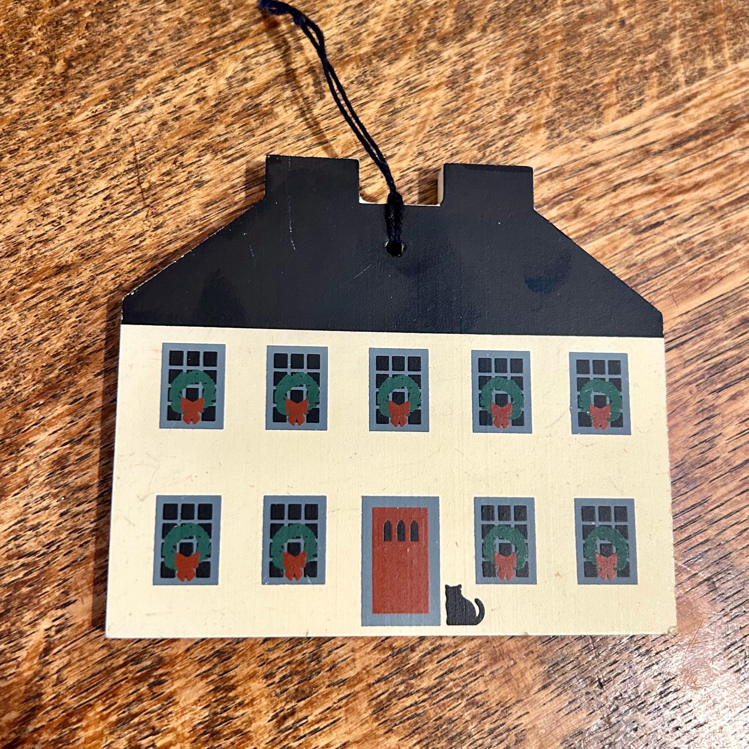Cat's Meow Christmas Ornament Historic Williamsburg Federal House Vintage 1997