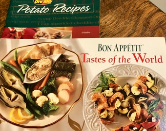 Vintage Cookbooks: Bon Appetit Tastes of the World & Ore Ida Potato Recipes