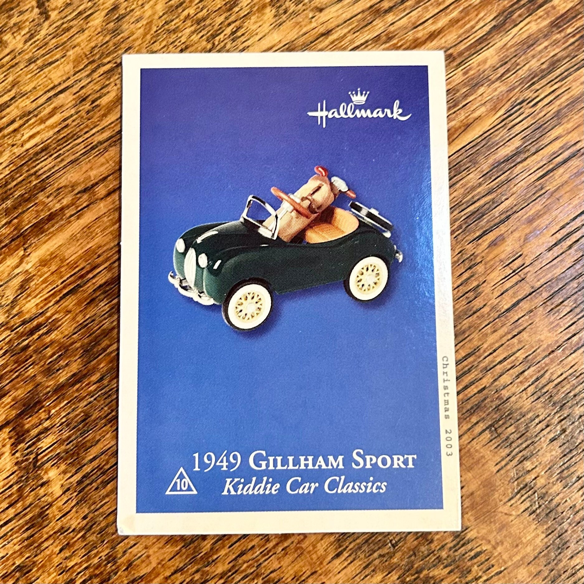 Hallmark Kiddie Car Classics 1949 Gillham Sport Keepsake Ornament