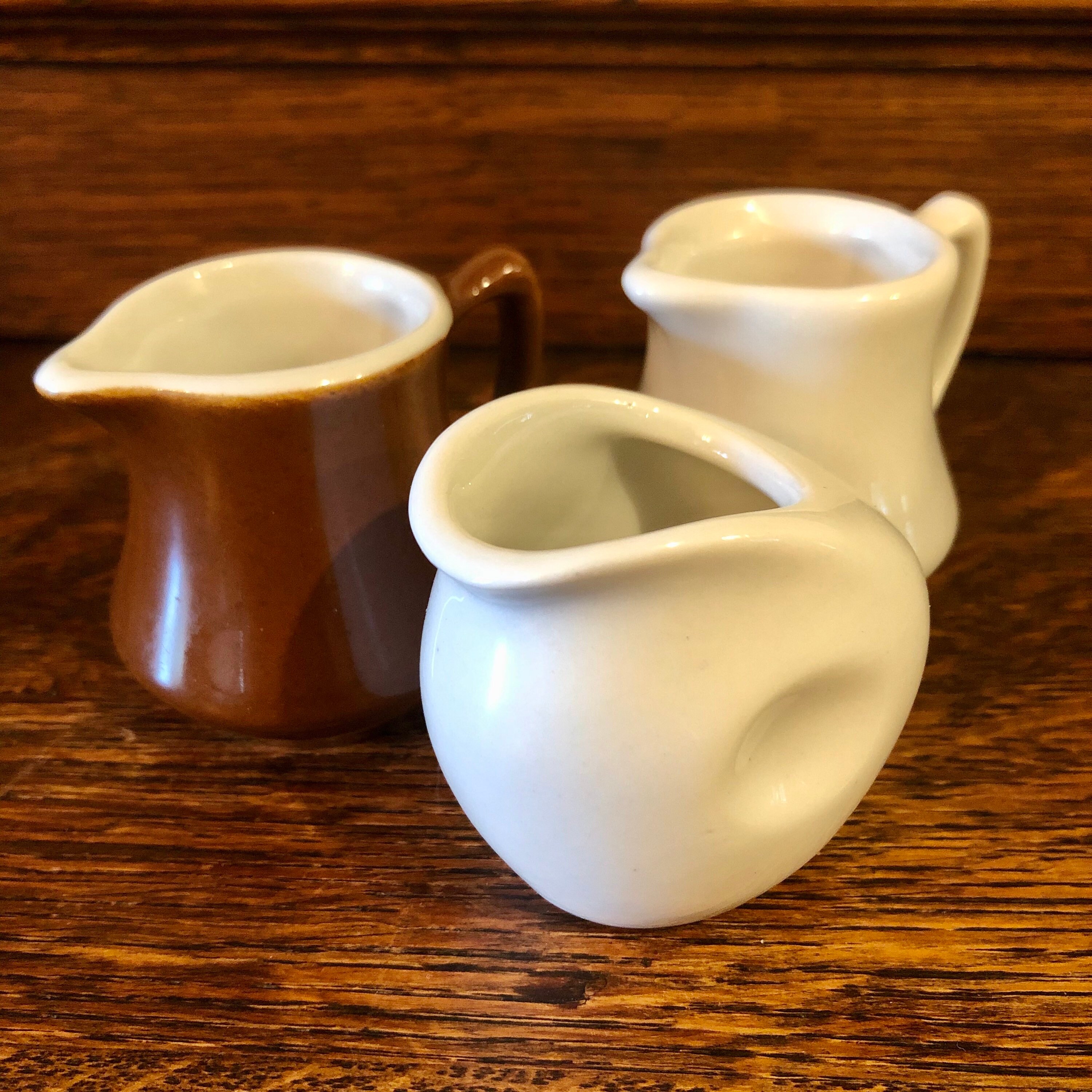 Mini Creamer Pitchers Restaurant Ware Three Individual Serving Etsy