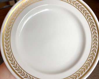Vintage Mayer China Plate: Gold Laurel Restaurant Ware