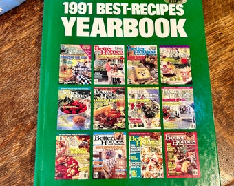 Vintage Cookbook Better Homes and Gardens 1991 Yearbook Kitchen Cook Chef Best Recipes Book