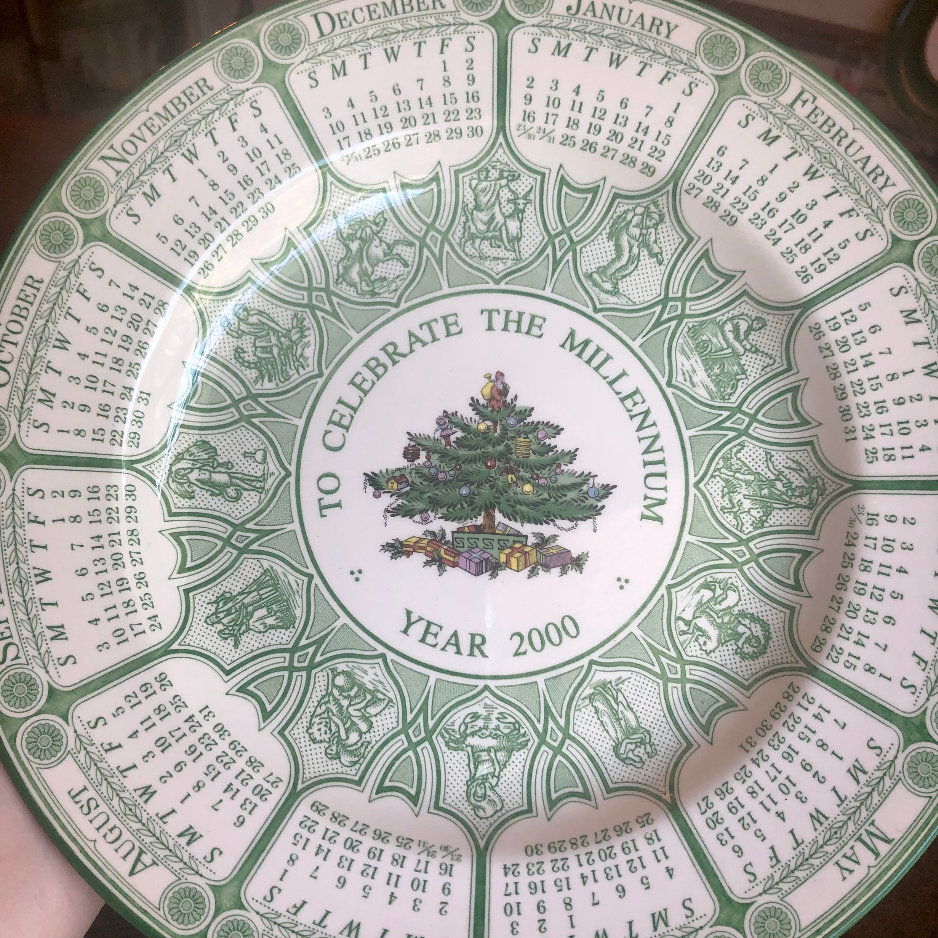Spode Christmas Tree Millennium Celebrate 2000 Calendar Spode Christmas Tree Millennium Celebrate 2000 Calendar