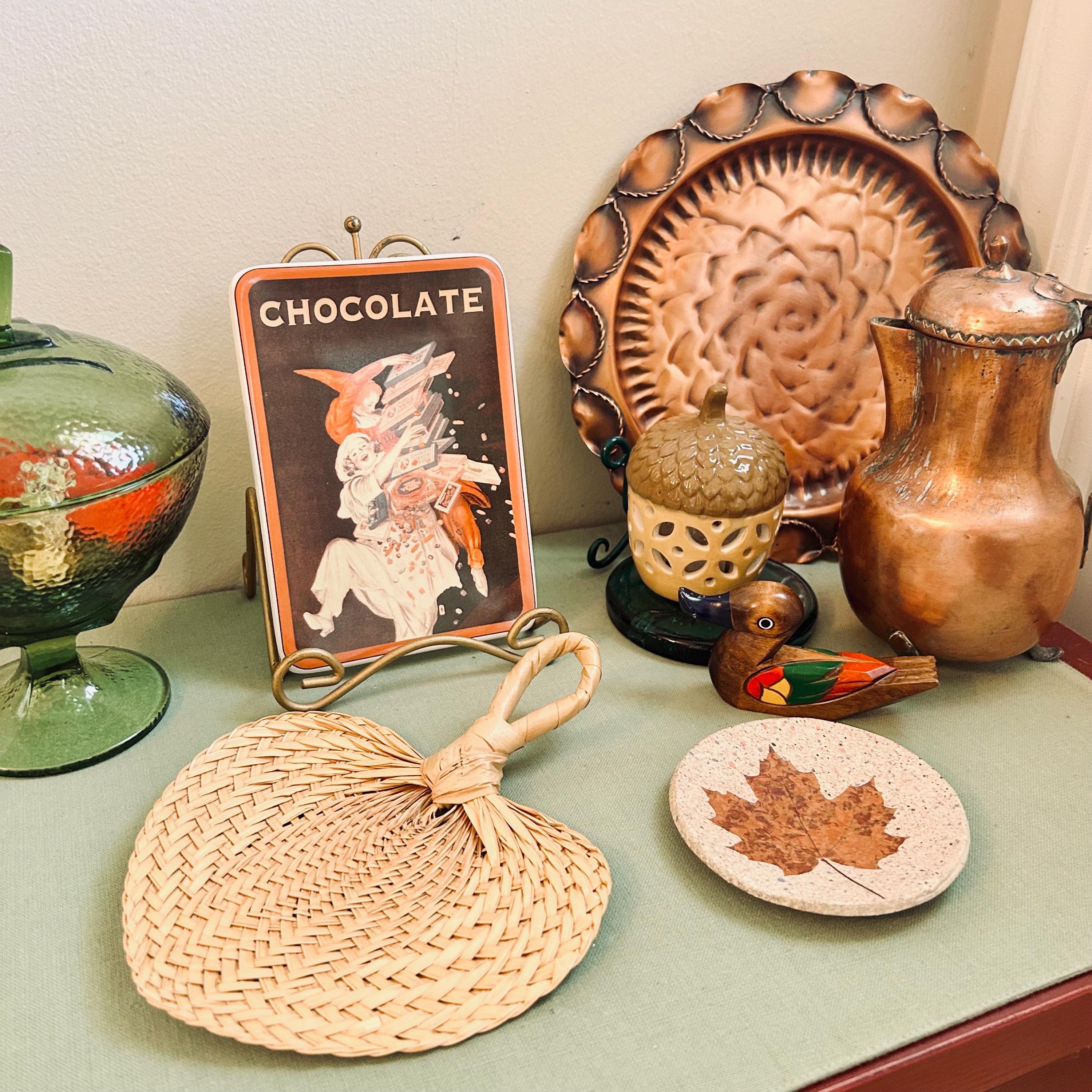 Gregorian Copper Platter Round Wall Hanging Solid Copper Plate