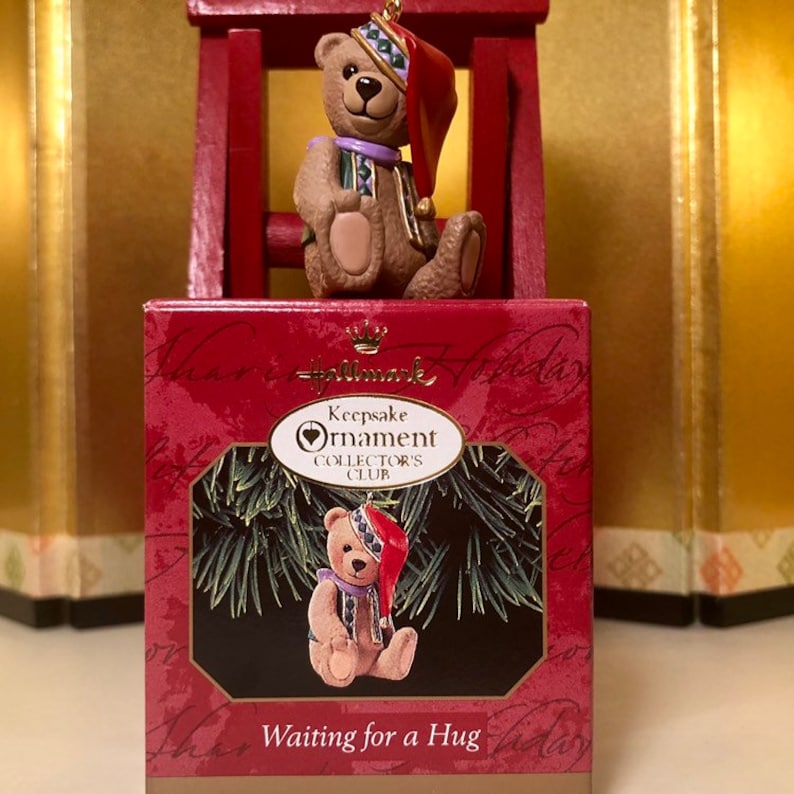Hallmark Keepsake Teddy Bear Christmas Ornament Waiting for a Etsy