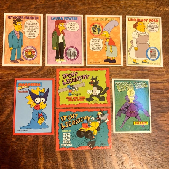 The Simpsons Trading Cards 1994 Skybox Series 2 Set of Eight Etsy