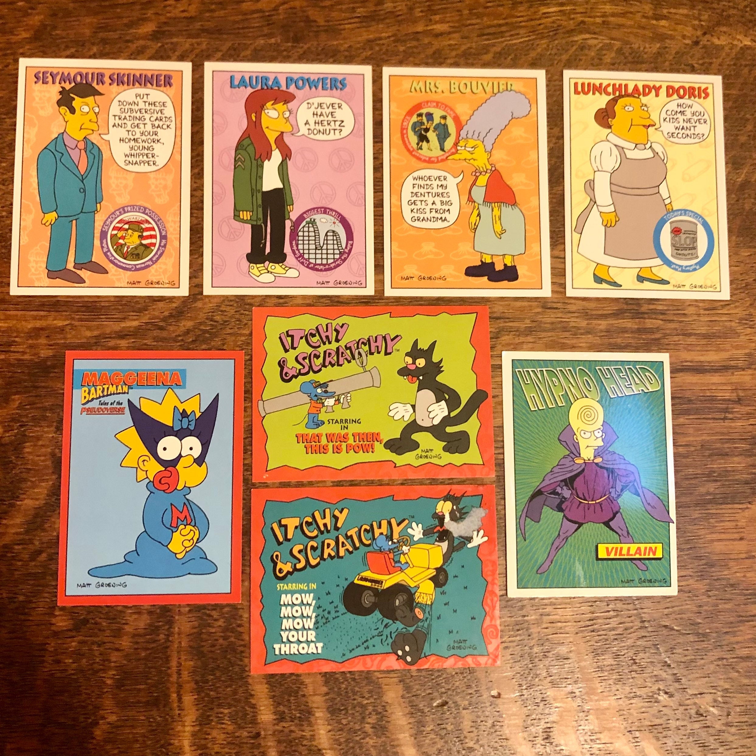 Vintage 1994 Simpsons Trading Cards: Skybox Series 2 Set - Etsy