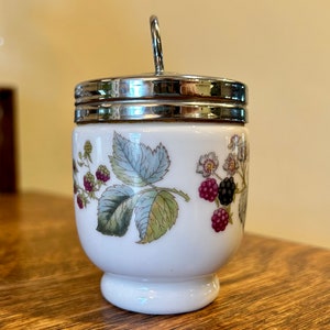 Royal Worcester Egg Coddle Standard Size England Vintage Birds Woodland Lavinia