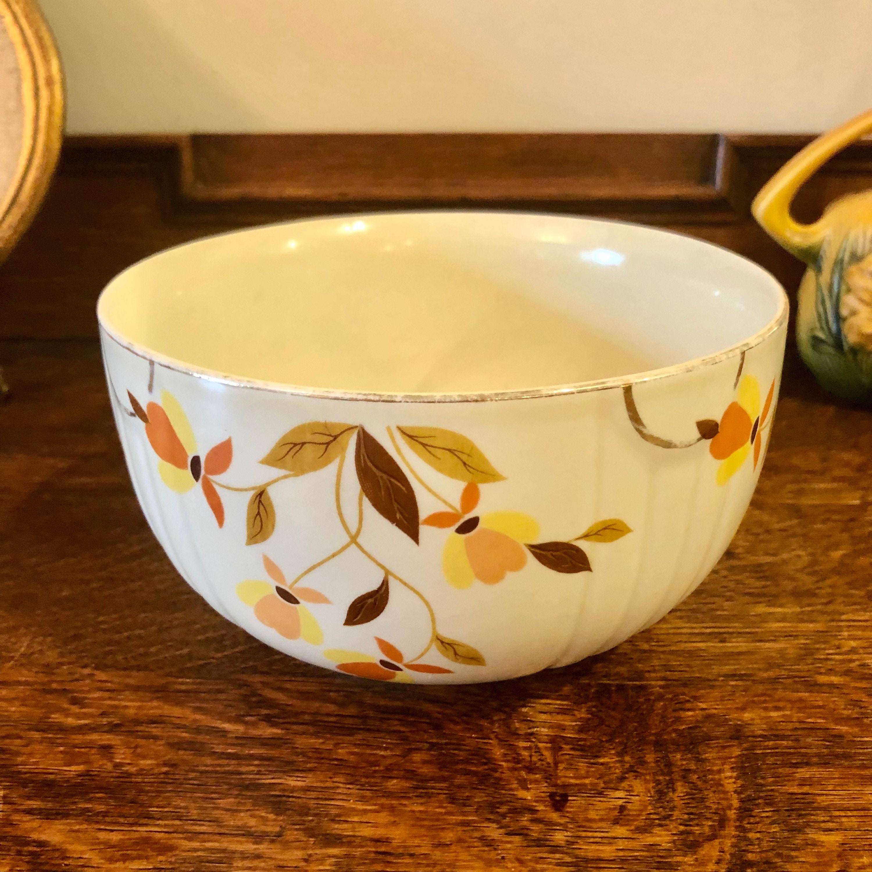 Hall Autumn Leaf Mixing Bowl 6 1 Quart Radiance Vintage Etsy