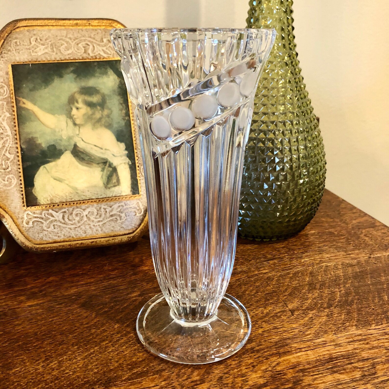 Lead Crystal Vase Vintage Anna Hutte Bleikristall 1990's Etsy UK