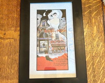 Vintage "Bianco Et Nero" Framed Art Print: Ruben Bore, La Vegetaline Series