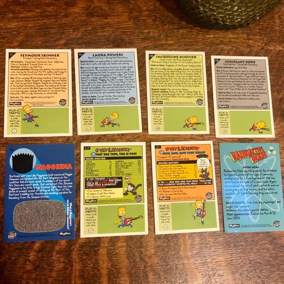 Vintage 1994 Simpsons Trading Cards: Skybox Series 2 Set - Etsy