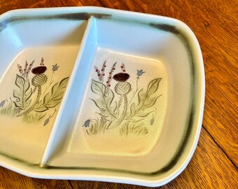 Vintage Buchan Pottery Thistle Baking Dish: Scottish Stoneware
