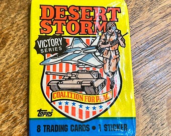 Vintage 1991 Desert Storm Trading Cards Victory Series Sealed Pack