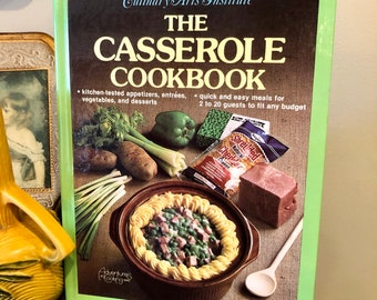 Vintage Casserole Cookbook Culinary Arts Institute 1980 Hardback Recipe Book Chef Cooking