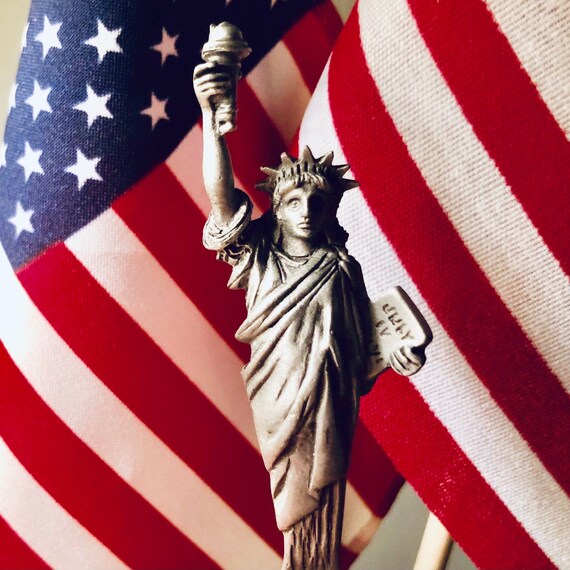 Souvenir Spoon Statue Of Liberty Fort Pewter New York America Etsy 日本