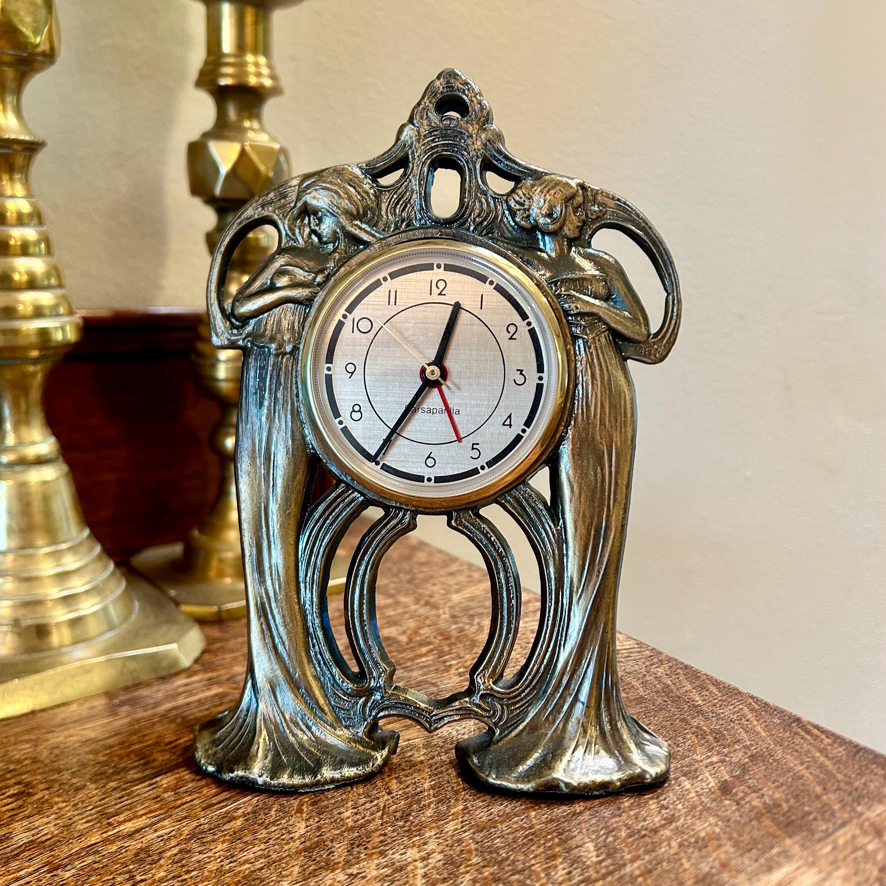 Sarsaparilla　ヴィンテージ　アンティーク　置時計　アールデコ Sarsaparilla Clock - Etsy