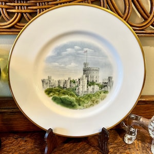 Wedgwood Windsor Castle Plate England Limited Edition Vintage Collectible Plate David Gentleman
