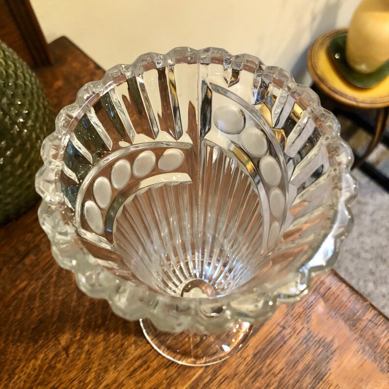 Lead Crystal Vase Vintage Anna Hutte Bleikristall 1990's Etsy