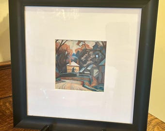 Abstract Framed Print Winter Landscape by Roger Fry Wall Decor