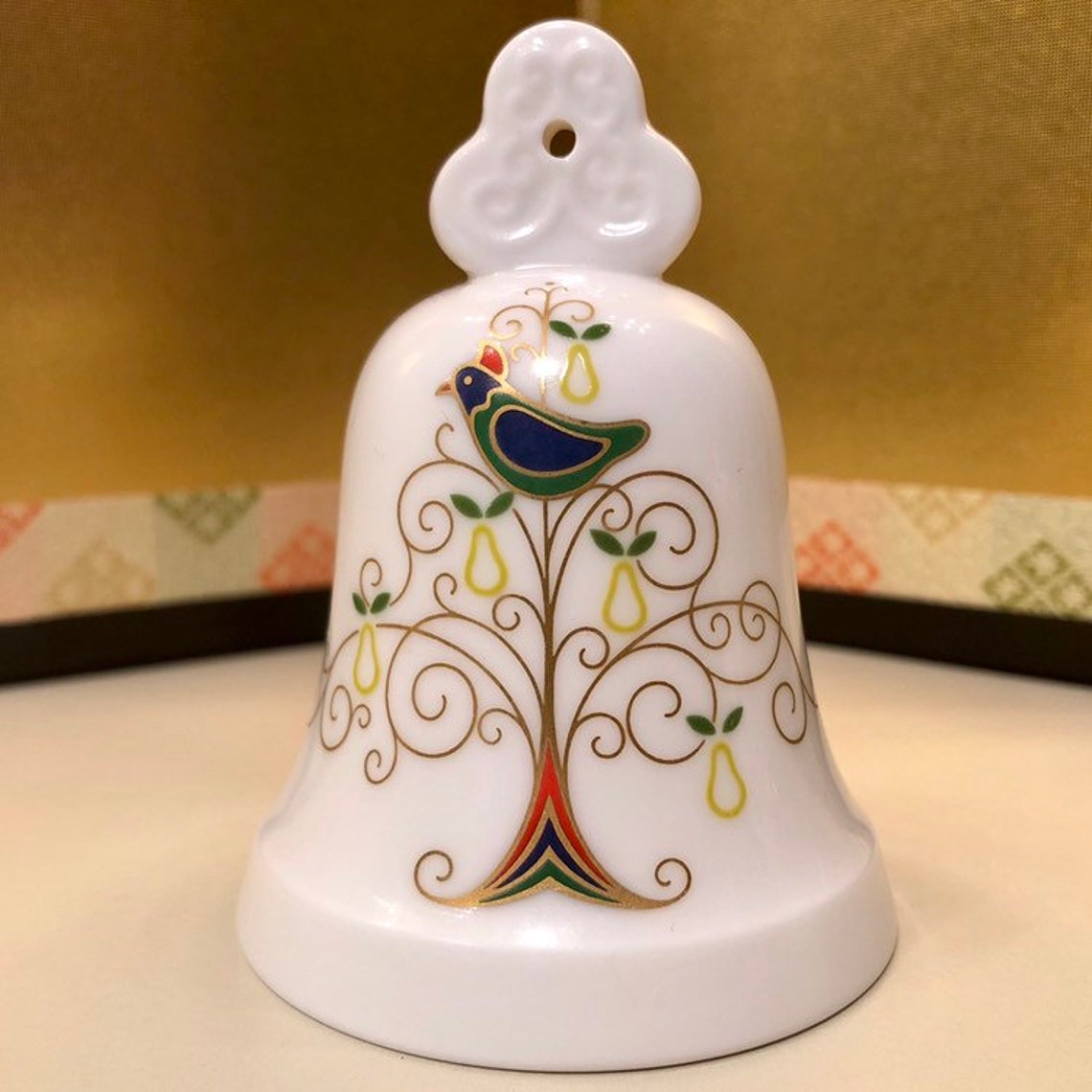 Two Noritake Christmas Bells 1973 Partridge and 1980 Eight | Etsy
